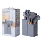 ১৯ পিস প্রিমিয়াম সিলিকন কিচেন ইউটেনসিল সেট | 19pcs-silicone-spatula-spoon-set - Image 3