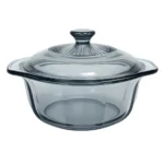 ২০ সেমি হিট-রেজিস্ট্যান্ট গ্লাস ক্যাসেরোল ইনডাকশন বোল - ঢাকনাসহ - Image 2