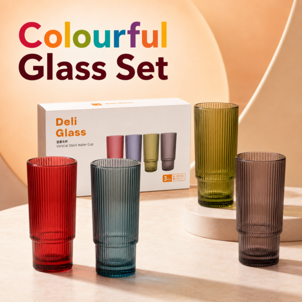 Colourful Glass Set – ৬ পিস
