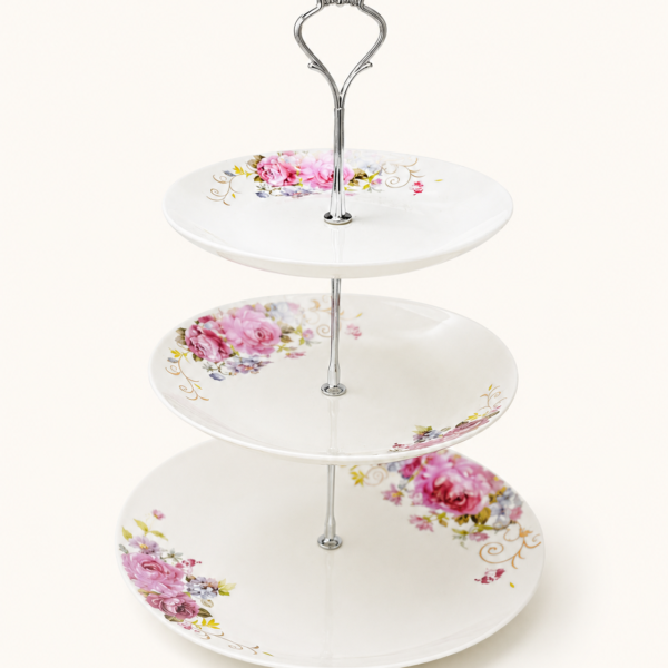 Opal Floral 3 Tier Serving Stand
