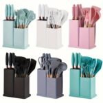 19-Piece Silicone Kitchen Utensil Set with Holder by Homey Mart Copy SEO Settings