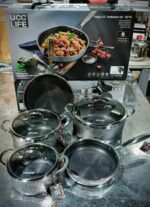 UCC Life Triply Stainless Steel Cookware Set – 8 Pieces - Image 2