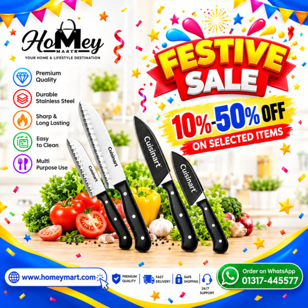 Homey Mart Festive Sale – Cuisinart Knife Set and Kitchenware Offers